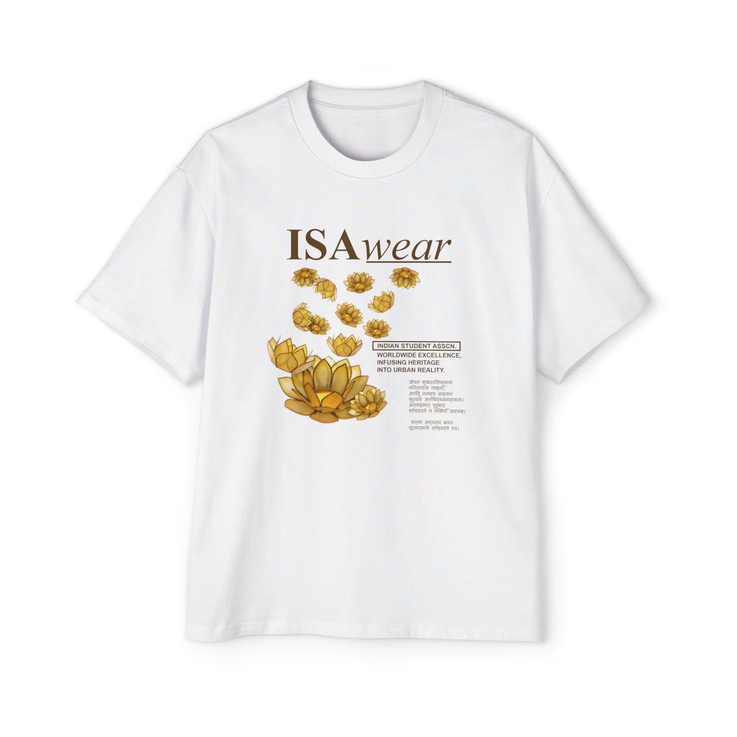 LOTUS SCRIPT OVERSIZED SHIRT