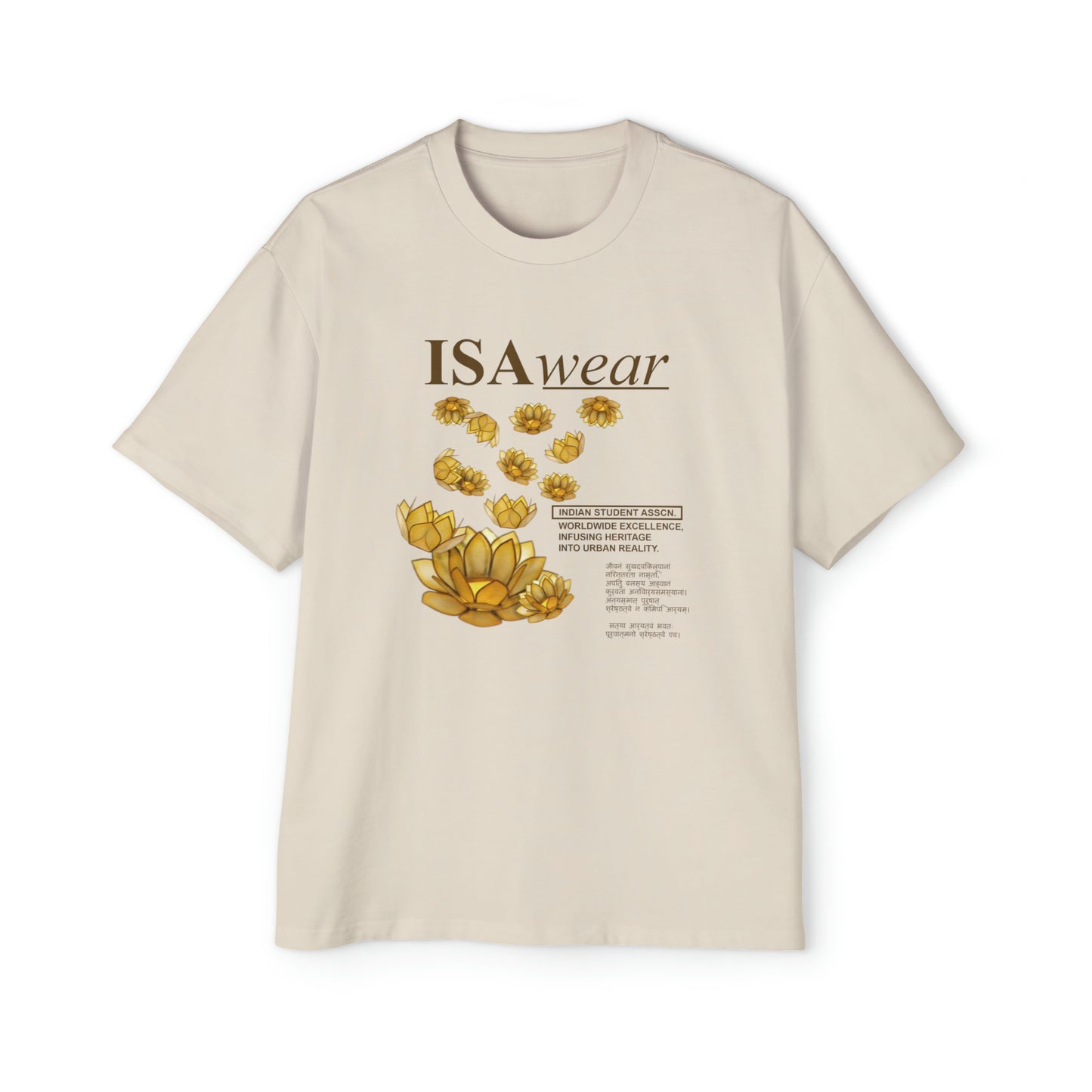 LOTUS SCRIPT OVERSIZED SHIRT