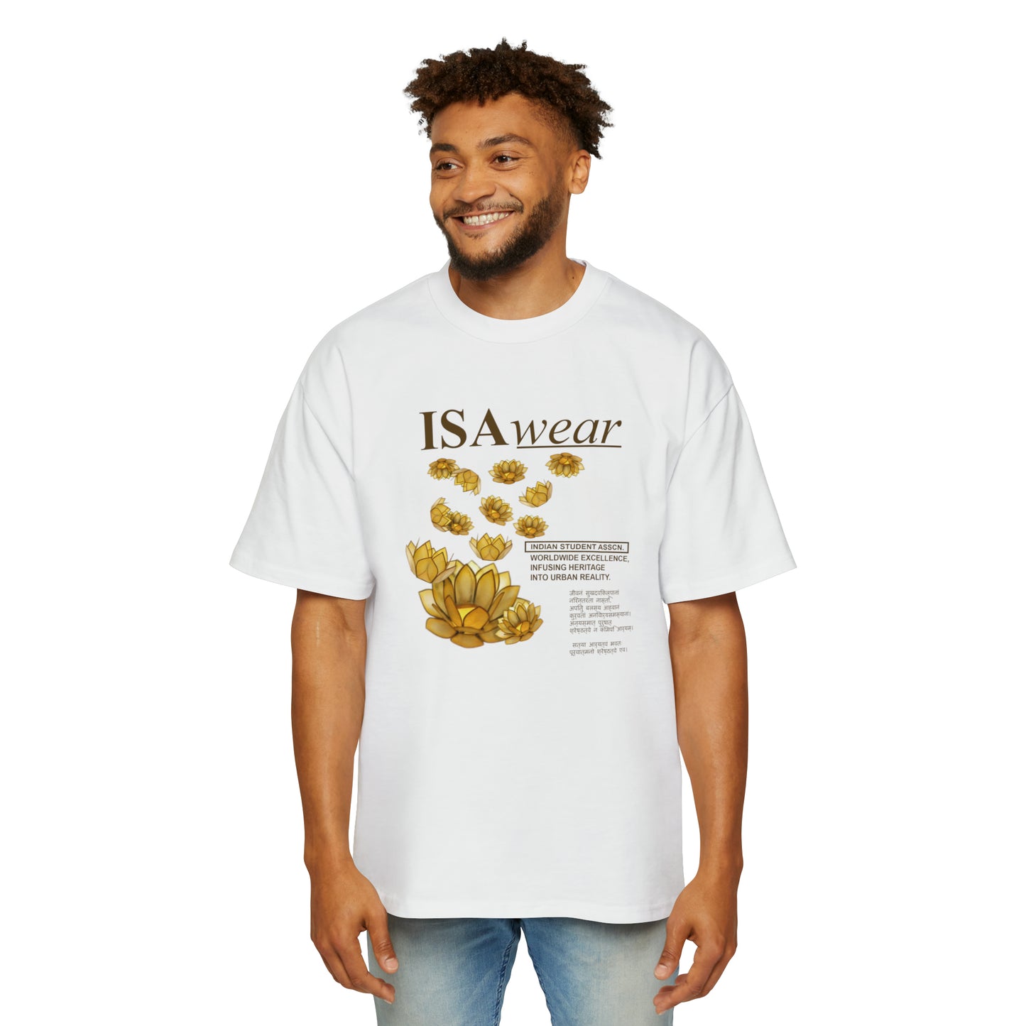 LOTUS SCRIPT OVERSIZED SHIRT